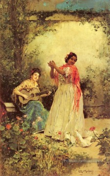 Raimundo de Madrazo et Garreta femme réaliste de Bella y Canto Peinture décoratif